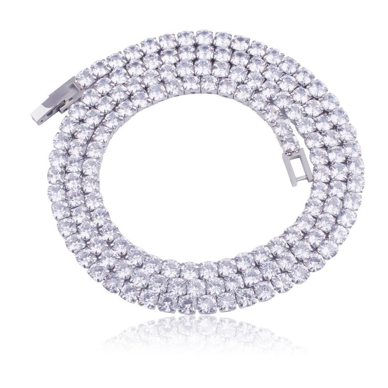Zircon necklace jewelry for men and women, high end hip hop hot selling accessories, men's tennis necklace_voghion.com