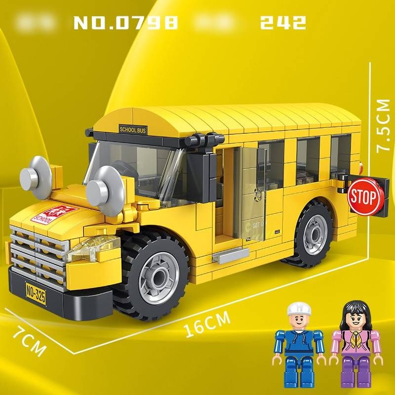 Large Compatible Lego Toy Building Blocks City Transportation, Cartoon Car Assembly Engineering Car Toys Puzzle Model Building Blocks Gift Options_voghion.com