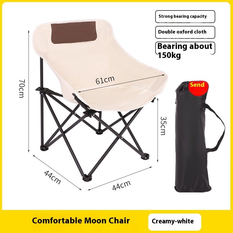 Moon Camping Outdoor Small Beach Portable Art Sketching Arc Folding Fishing Chair_voghion.com