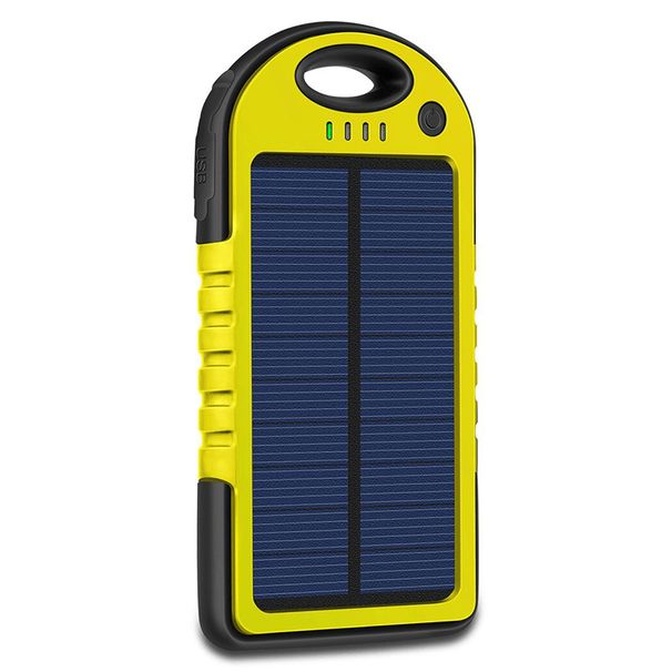 10000mAh Portable Fast Charging Power Bank USB Solar Charging With Flashlight For IPhone Xiaomi Android_voghion.com