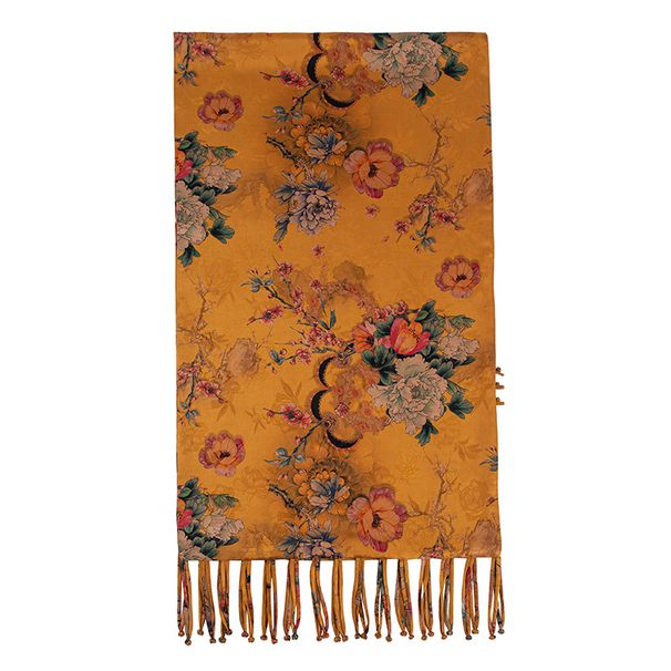 Teacher's Day Gift: Premium 100% Mulberry Silk 2024 Autumn Fragrant Cloud Cotton Disc Buckle, Shawn Scarf, Shawl_voghion.com