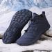 Winter 2025 Fashion Sneakers Women/Men High Top Lace-Up Waterproof Non-Slip Wear-Resistant Flocking Keep Warm Running Shoes Snow Boots 35-47_voghion.com