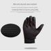 Gants d'hiver unisexes pour écran tactile – Gants d'équitation coupe-vent et imperméables avec doublure polaire (adhérence antidérapante, fermeture éclair, tailles M à XL)_voghion.com