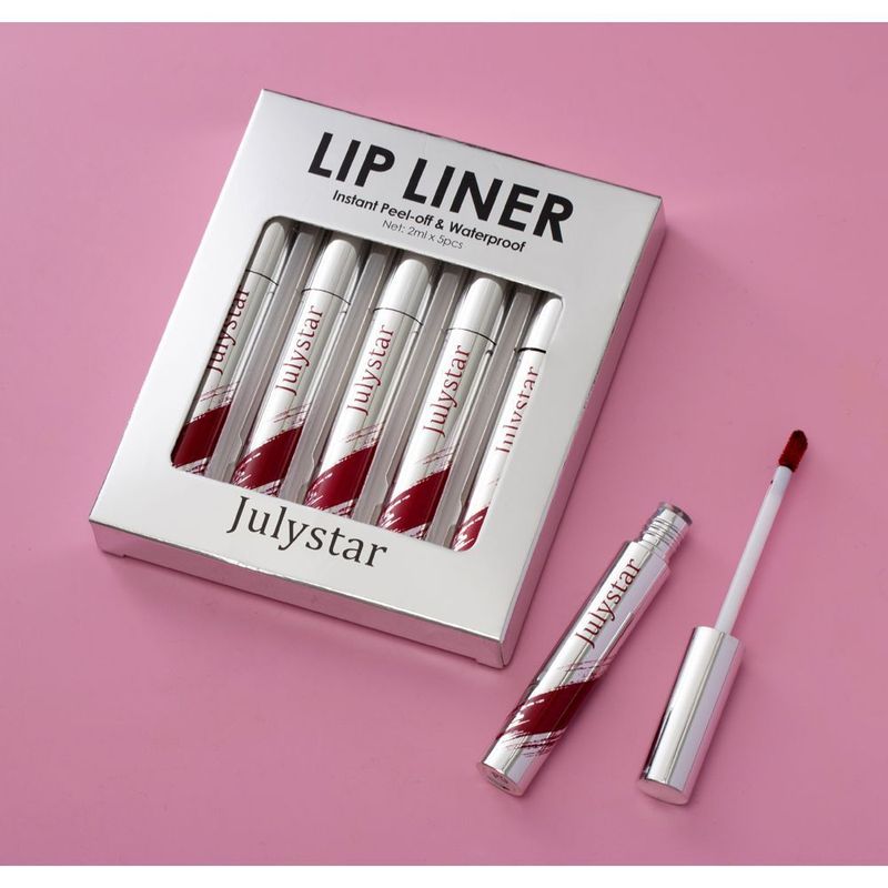 NO.C72Peel-off Lip Gloss Set, Matte Long-lasting Matte Lip Gloss, Peel-off Lip Liner Pen, Peel-off Lipstick Pen_voghion.com