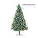 Premium Flame-Retardant PVC Christmas Tree With Snow-Covered Pinecones & Red Berries - Realistic Branch Tips (150cm/180cm/210cm)"_voghion.com