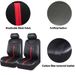 AUTO PLUS Sporty Carbon Leather Universal Car Seat Cover With Zipper Design Fit For Suvs, , Sedans, Trucks Airbag_voghion.com