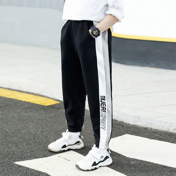 Teenage and guys Children's clothing boys casual pants 2024 autumn new children's boys pants children's sports thin anti mosquito pants_voghion.com