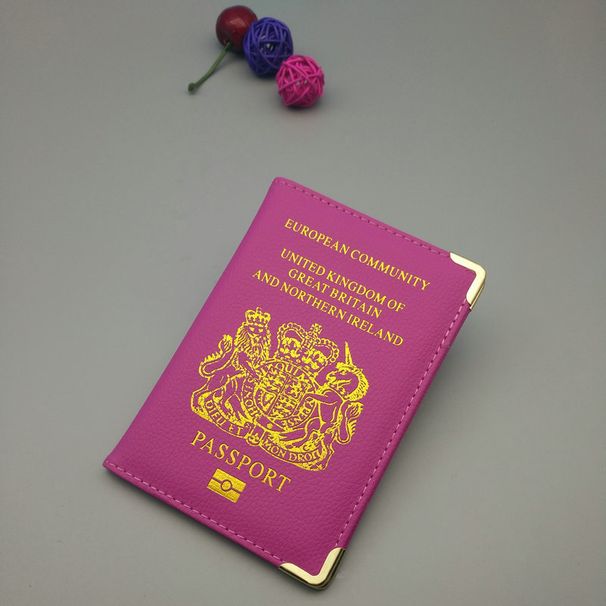 Portapassaporto color macaron, organizer per documenti da viaggio in pelle PU impermeabile con blocco RFID, portafoglio sottile per carte e biglietti_voghion.com