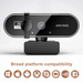 Mini webcam Full HD 2K 4K 1080P con microfono, webcam USB a 30 fps per messa a fuoco automatica, videocamera per riprese video su PC e laptop_voghion.com