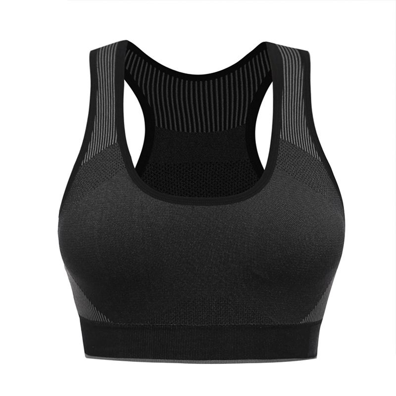 Sport Plus Size Rücken nahtlos Hohl BH ohne Bügel Fitness Yoga Unterwäsche Damen_voghion.com