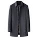 Double Sided Cashmere Coat For Men, Middle Aged Dad, Thickened Woolen Coat With Detachable Down Lining_voghion.com