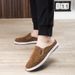 Casual, Comfortable Soft-soled Canvas Shoes With A Heel-less Half-toe. New Products_voghion.com