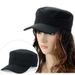 Moda 1PC Moda Uomo Donna Cinque Colori Unisex Regolabile Classico Stile Semplice Piatto Vintage Cappello Esercito Cadetto Militare Pattuglia Berretto_voghion.com