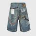 Pantalones vaqueros desgastados vintage PFNW para hombre y mujer, con estampado 3D de tijeras, 28W6062_voghion.com