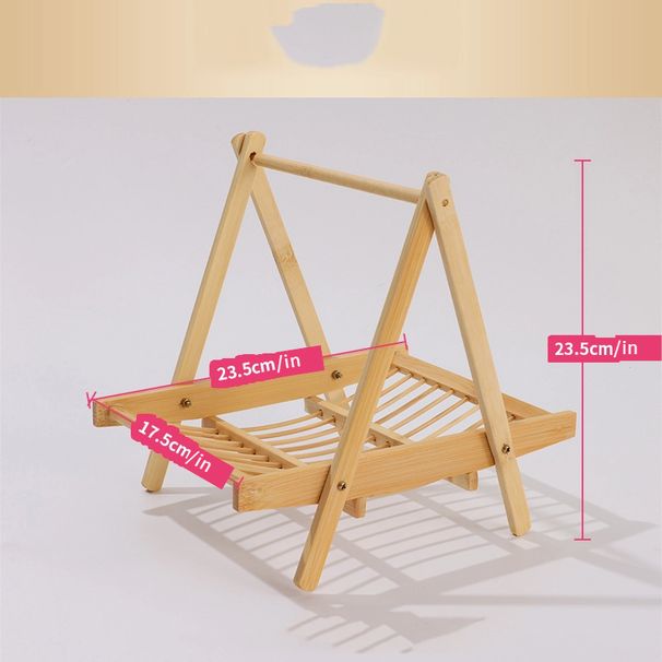 Dessert 1pc Creative Hotpot Side Dish Goose Duck Sausage Rack Noodle Bamboo Tray BBQ Fruit Dim Sum Plate_voghion.com