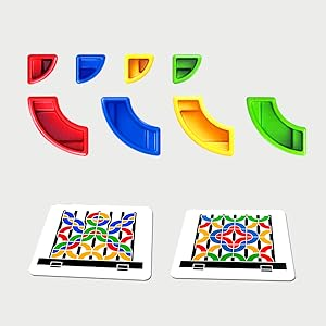 Creative Building Block Set For Toddlers, 30 Pattern Cards, Open-Ended Play Toy For Sensory Development And Problem Solving Skills_voghion.com