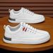 Per uomo, nuova collezione primavera 2025, superficie in pelle casual da uomo alla moda e versatile, suola morbida, piccole scarpe bianche,_voghion.com