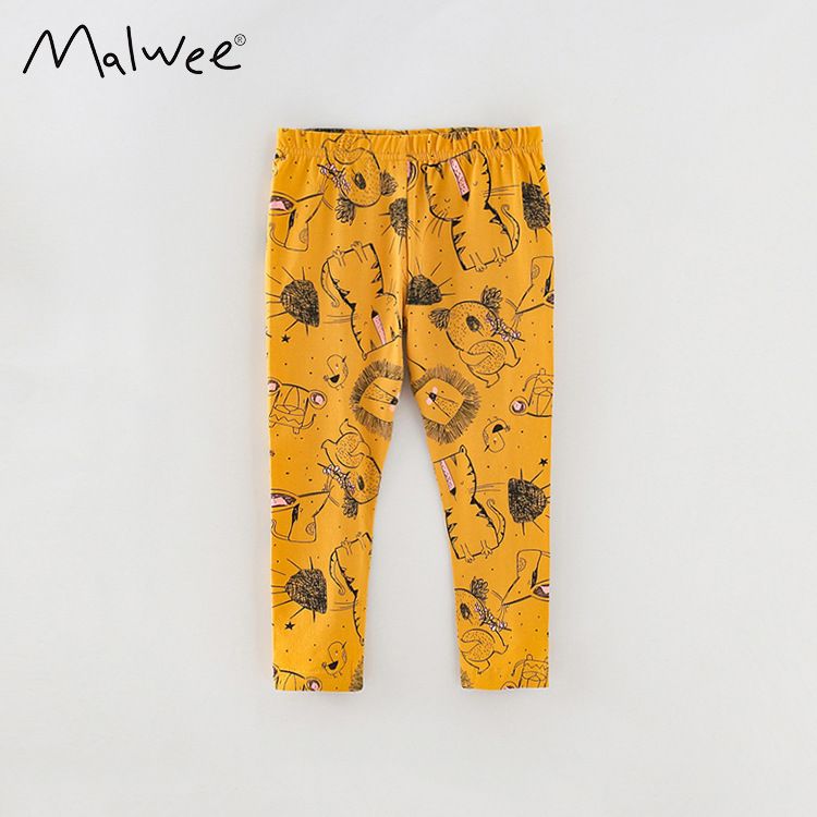 Multiple Options Available In Stock Malwee Autumn European And American Style Toddler Girls Long Pants Leggings One_voghion.com