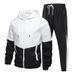Autumn and Winter Sports Hooded Two Piece Set for New Youth Casual Fashion Sweater Men's Coat Live Broadcast_voghion.com