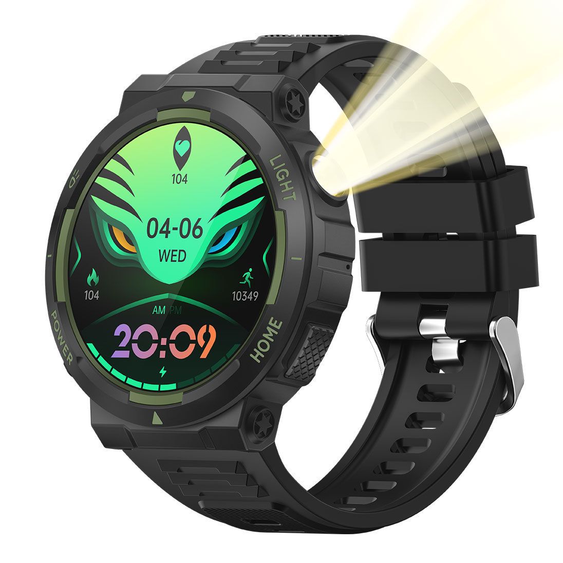 Cross Border KT75 Smartwatch LED Lighting Bluetooth Calling Music Health Sleep Monitoring Exercise Multifunctional Table_voghion.com