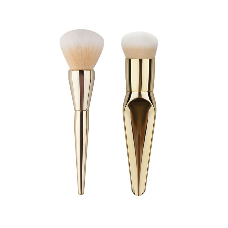 2 pcs makeup brushes, blush brush, rich gold makeup brush set, original design GUJHUI_voghion.com