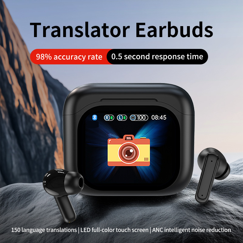 Translator Smart Bluetooth Headset Translator Simultaneous Interpretation Bluetooth Call Listening Bluetooth Translation Headset_voghion.com