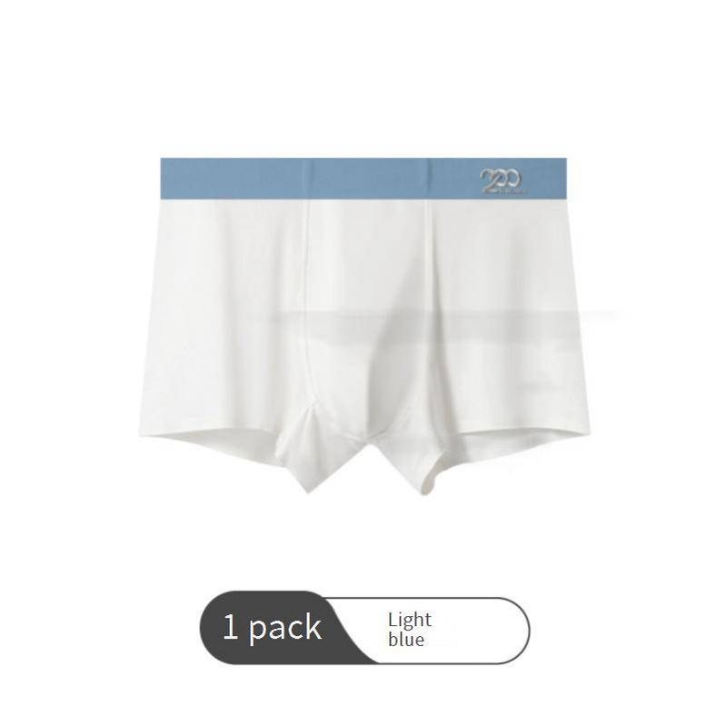 Sous-vêtements pour hommes, boxers en coton, sans coutures, taille moyenne, en acide polylactique, antibactériens, entrejambe, sous-vêtements en coton pour hommes_voghion.com