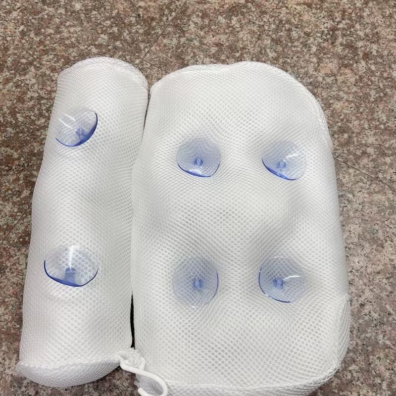 4D Bath With Suction Cup Hook Bathtub Bathing Backrest Cushion Hair Washing Pillow_voghion.com