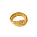 In Stock New French Niche Design Soft Snake Bone Stacking Rings Gold Metal Personality Hip Hop Accessories_voghion.com