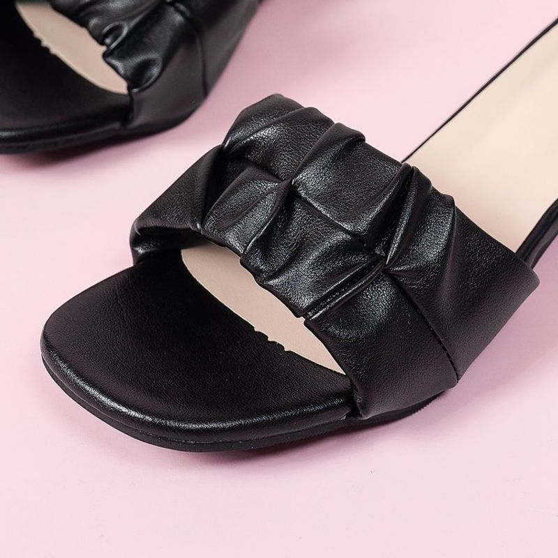 Women's Block Heel Slide Sandals - Summer Women's Wide Width Casual Flip Flops_voghion.com