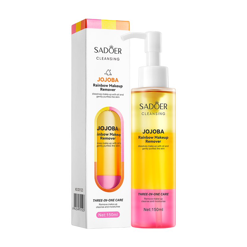 Rainbow Makeup Remover Deep Cleansing Facial Dissolving Gentle Skin Friendly Moisturizing Nourishing Skin Makeup Remover_voghion.com