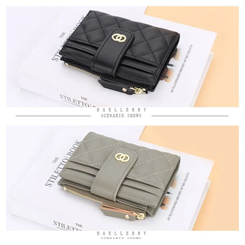 Sieviešu maks — maza karšu turētājs, klasiska īsa rāvējslēdzēja maciņa, augstākās kvalitātes āda, kompakts un stilīgs Carteria maks ikdienas lietošanai._voghion.com