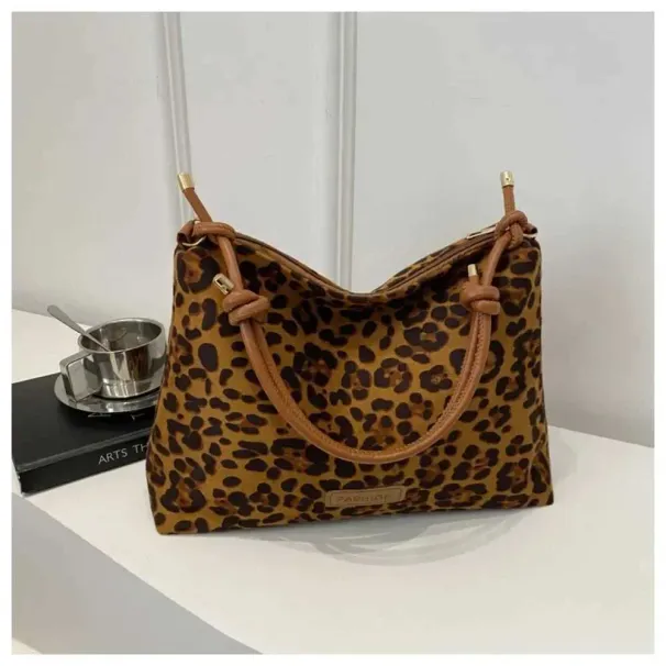 Autumn and Winter New Large Capacity Womens Bag Fashion Leopard Pattern Handbag High Texture Versatile Commuting_voghion.com