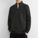 Men's Winter Long Sleeve Pullover Sweatshirt With Zip-Up Stand Collar, Casual Loose Fit Top For Trendy Urban Style_voghion.com