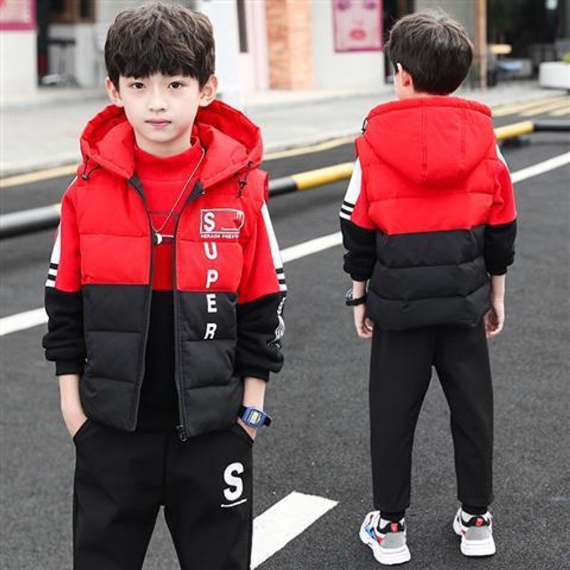 Ours Kitsch pour enfants -D9153 ensemble trois pièces_voghion.com