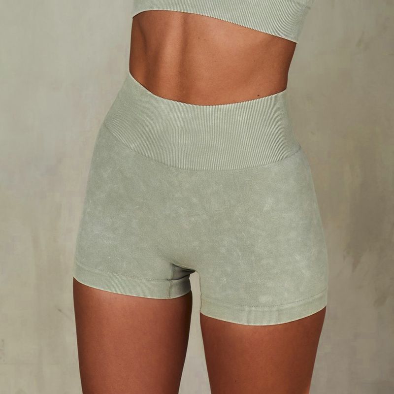 2025 Autumn Winter New Sand Wash Seamless Yoga Suit Women's Long Sleeve Sports Fitness Five-Piece Set_voghion.com