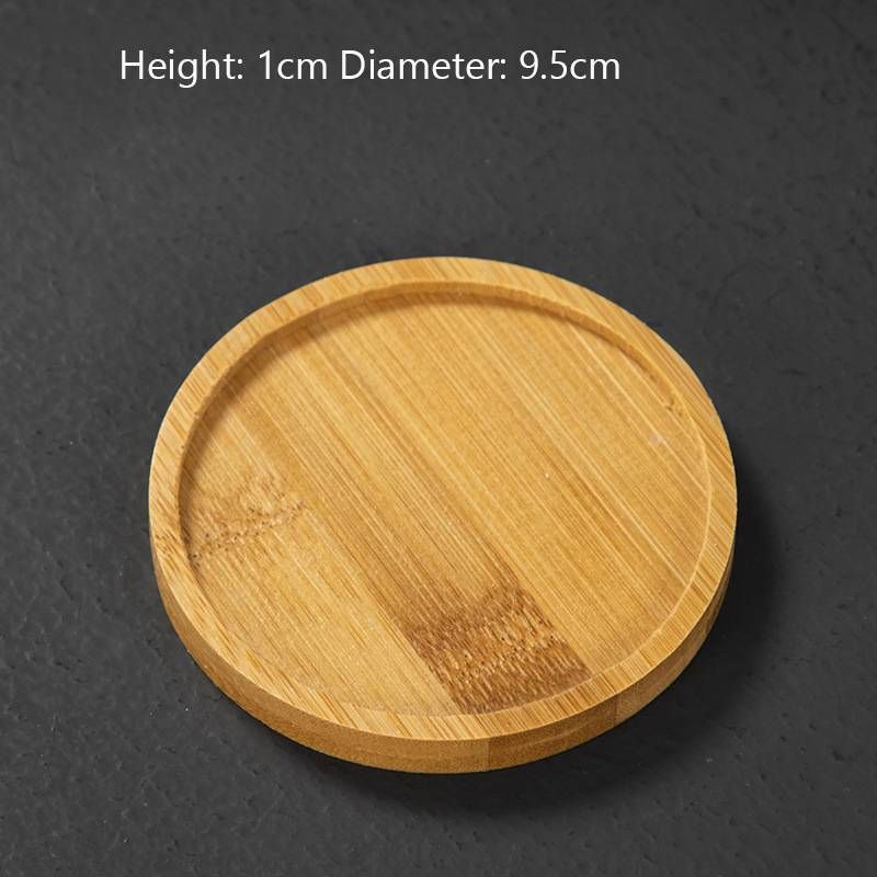 Podstavki za podstavke 1PC Kung Fu Tea Ceremony Bambusova toplotna izolacija Okrogli leseni podstavki Podstavki iz mozaika_voghion.com
