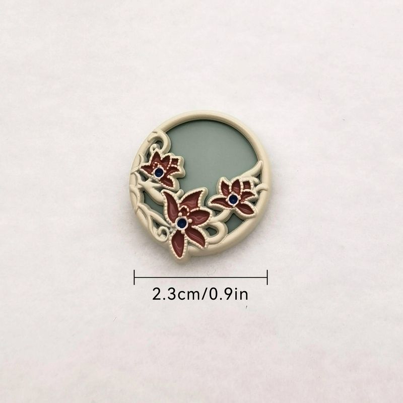 6pcs Chinese Style Metal Buttons, Cufflinks Painting Process Can Be Used For Coats, Suits, Shirts, Dresses, Knitwear And Sweaters._voghion.com