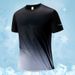 Men's Clothing Ice Silk Short Sleeve Thin Gradient Casual Sports Outdoor T Shirt_voghion.com