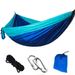 210T Nylon Parachute Fabric Color-Block Ultra-Light Outdoor Camping Single/Double Breathable Strap Rope Hammock_voghion.com