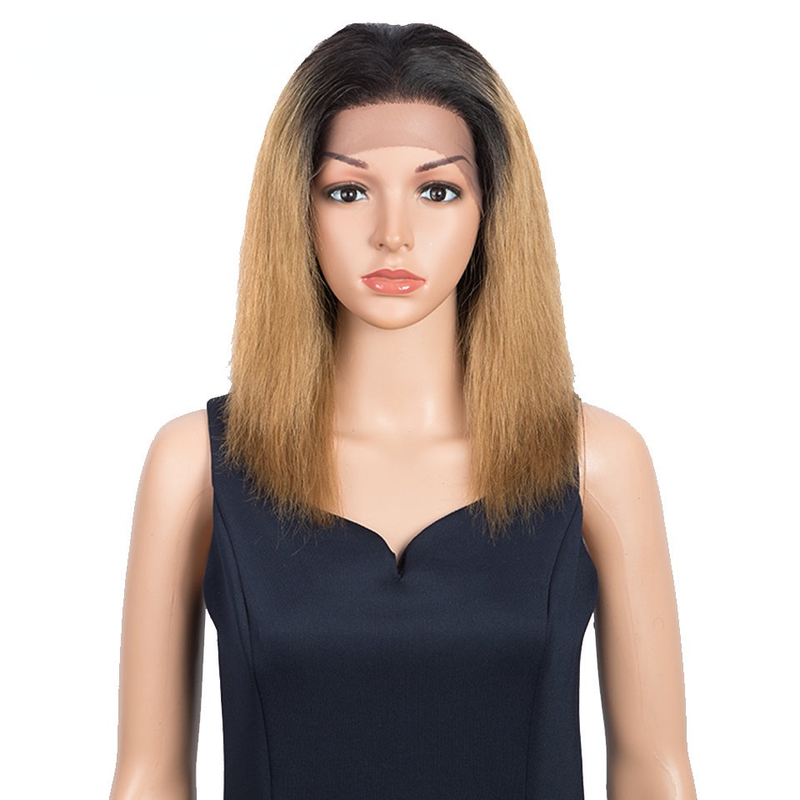 Parrucche frontali in pizzo 13x1 100% capelli umani Parrucca 1B 30 ombre per donna_voghion.com