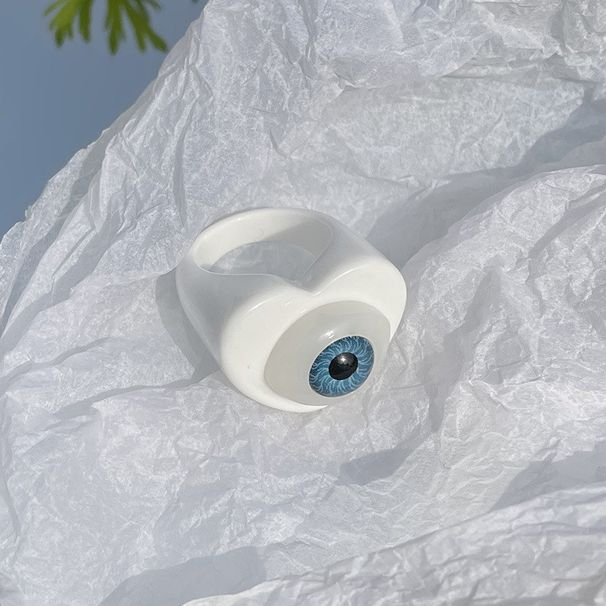 Νέο δαχτυλίδι από ακρυλικό γοτθικό πανκ συνθετικής ρητίνης σε καυτές προσφορές, κυρίες, διασκεδαστικά χρώματα καραμελών, χαρούμενα μάτια και δάχτυλα_voghion.com