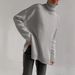 Oversized High-Neck Knit Sweater – Breathable Viscose Blend (S-L, 8 Earth Tones, Relaxed Elegance For Work & Weekend)_voghion.com