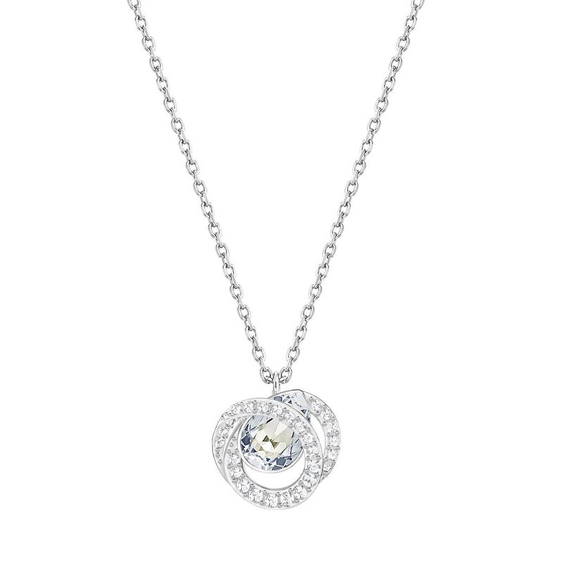 Collana a forma di cuore con conchiglia Elemento femminile Cristallo Spirale Goccia d'acqua Collana a forma di clavicola femminile_voghion.com