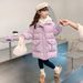 Piumino invernale per bambine – Modello a due strati con fodera in pile (età 8+, 140-170 cm, viola/rosa)_voghion.com