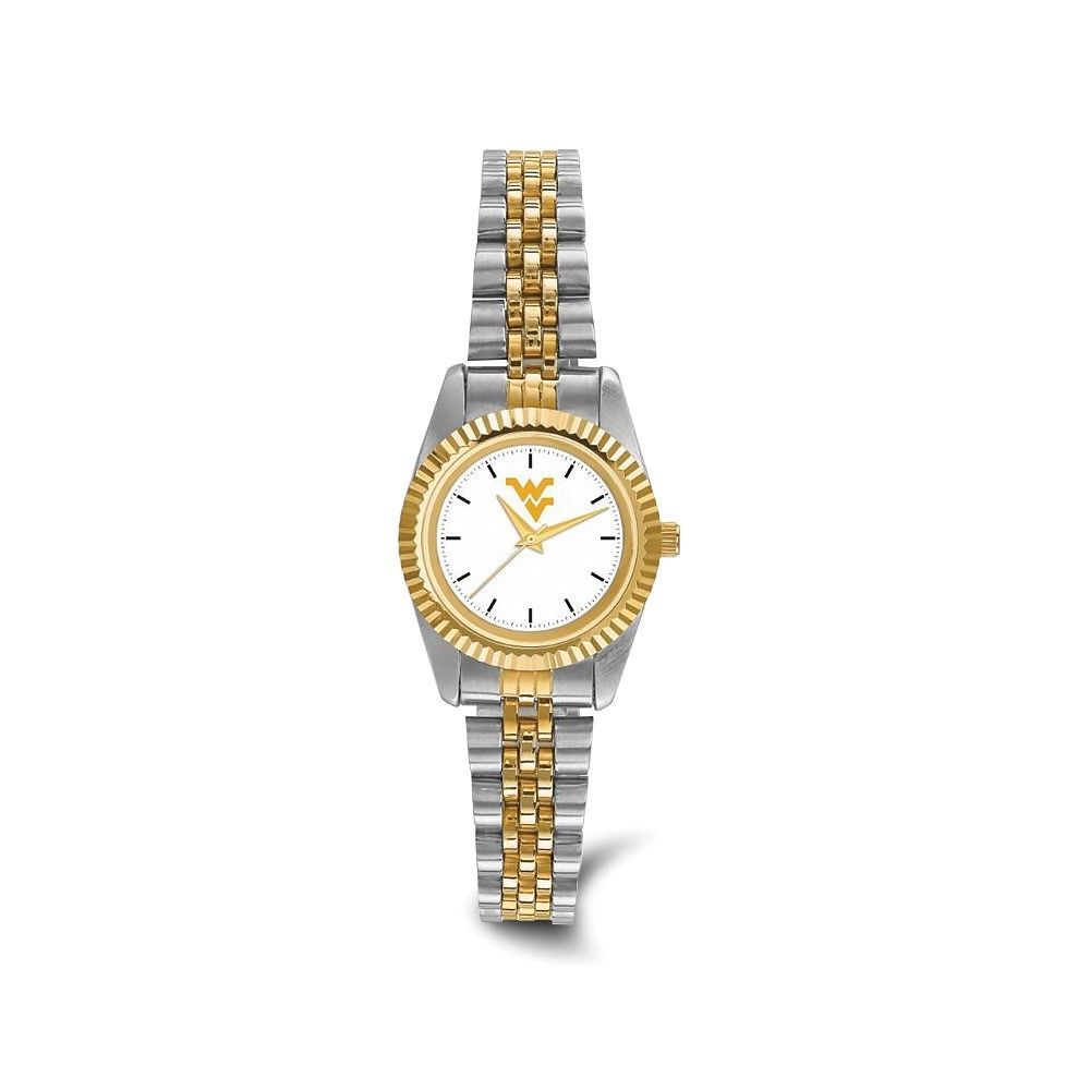 LogoArt West Virginia University Pro Two-tone Ladies Quartz Watch_voghion.com