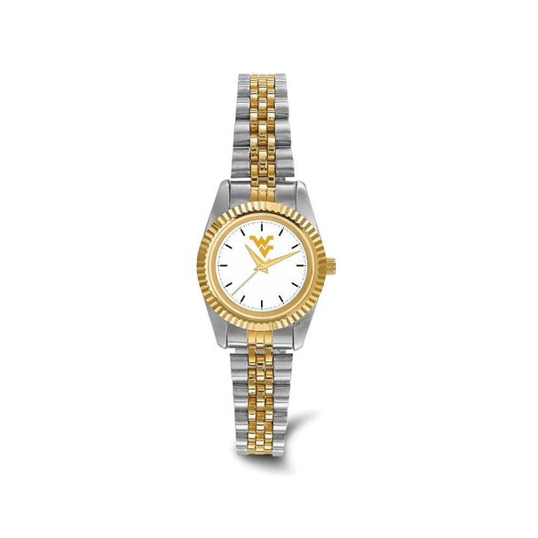 LogoArt West Virginia University Pro Two-tone Ladies Quartz Watch_voghion.com