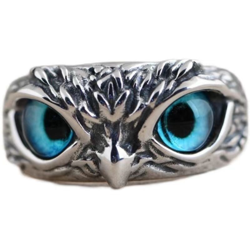 New Special Sale Owl Men's and Women's Fashion Dating Open Ring Joint Jewelry_voghion.com