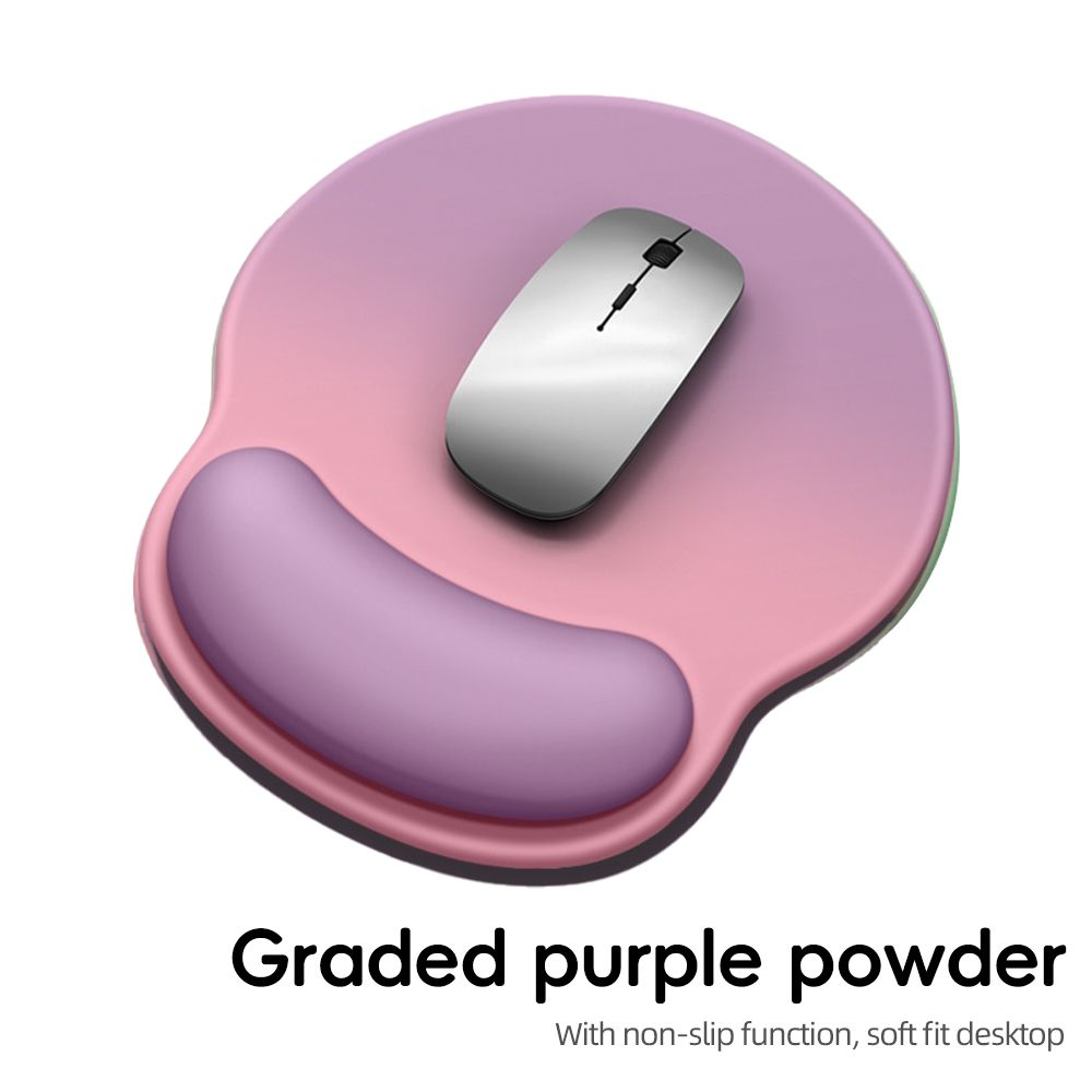 Gradient Comfortable Soft Anti-Slip Wrist Rest Computer Silicone Mouse For Pc Laptop Pad_voghion.com