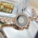 Orologio al quarzo da donna di lusso con specchio riflettente in vetro intarsiato con strass_voghion.com